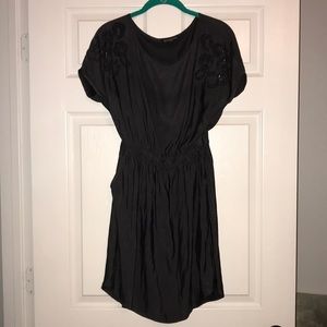 Grey silky dress